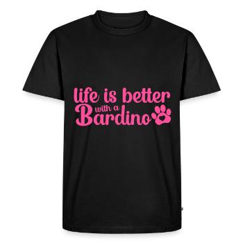 Bardino Majorero Canario Maman maîtresse est mieux - T-shirt Premium bio Homme - noir - Devant - Nico (187cm)