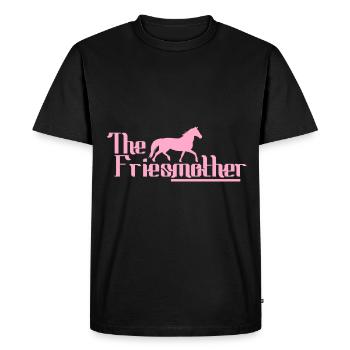 Friesenpferd Friesen Friese Pferd Maman Maman Rose - T-shirt Premium bio Homme - noir - Devant - Nico (187cm)