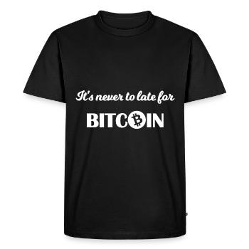 Time to buy Bitcoin - Men's Premium Organic T-Shirt - black - Front - Nico (187cm)