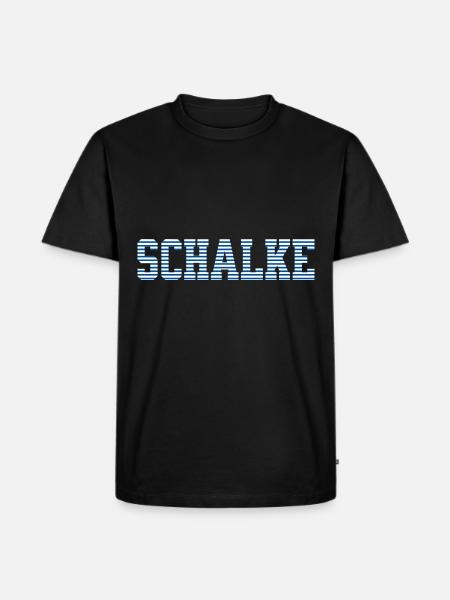 Schalke - Männer Premium Bio T-Shirt - Schwarz