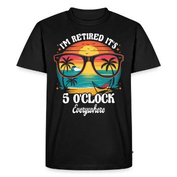 Summer Cruise 2025 Retreat - Men's Premium Organic T-Shirt - black - Front - Nico (187cm)
