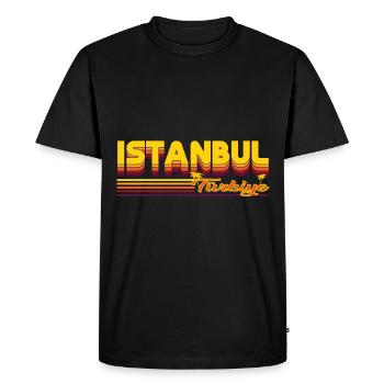 Istanbul - super design de vacances d’été - T-shirt Premium bio Homme - noir - Devant - Nico (187cm)