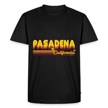 Pasadena California Design - T-shirt Premium bio Homme - noir - Devant - Nico (187cm)