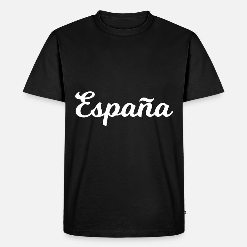 Spanien - Männer Premium Bio T-Shirt - Schwarz