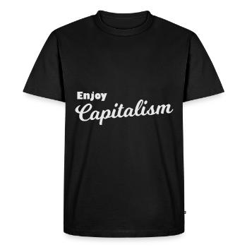 Profitez de la prospérité - T-shirt Premium bio Homme - noir - Devant - Nico (187cm)