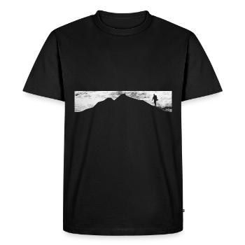 Mountain - Hikers - (7) - Men's Premium Organic T-Shirt - black - Front - Nico (187cm)