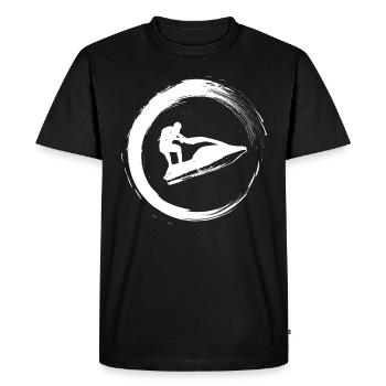 Jet ski - Men's Premium Organic T-Shirt - black - Front - Nico (187cm)