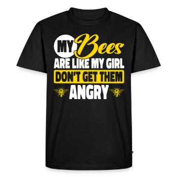beekeeper beekeeper bees honey bee beekeeping - Men's Premium Organic T-Shirt - black - Front - Nico (187cm)