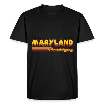 design cool des États du Maryland aux États-Unis - T-shirt Premium bio Homme - noir - Devant - Nico (187cm)