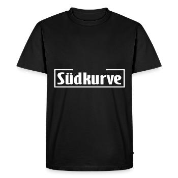 Fans from the South Curve - Men's Premium Organic T-Shirt - black - Front - Nico (187cm)