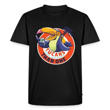 Tucans are better than a toucan - Men's Premium Organic T-Shirt - black - Front - Nico (187cm)