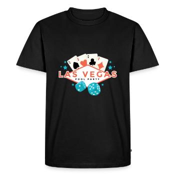 Vegas Pool Party theme - Men's Premium Organic T-Shirt - black - Front - Nico (187cm)