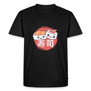 Sweet Sushi Maki Nigiri - Men's Premium Organic T-Shirt - black - Front - Nico (187cm)