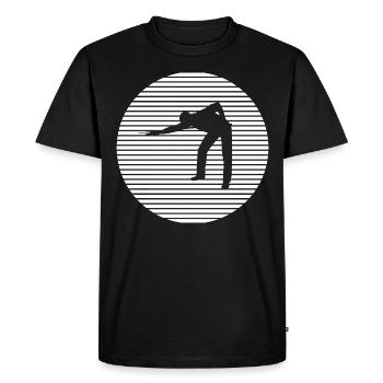 Billiard Snooker - Men's Premium Organic T-Shirt - black - Front - Nico (187cm)