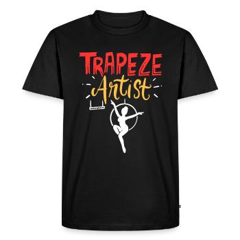 trapeze artists - Men's Premium Organic T-Shirt - black - Front - Nico (187cm)