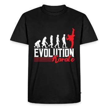 Evolution karate - Men's Premium Organic T-Shirt - black - Front - Nico (187cm)