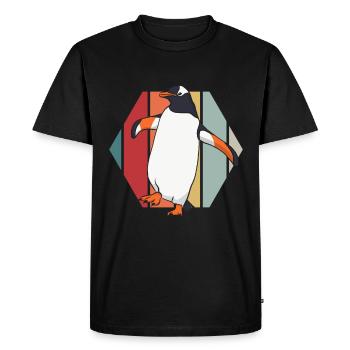 manchot - T-shirt Premium bio Homme - noir - Devant - Nico (187cm)