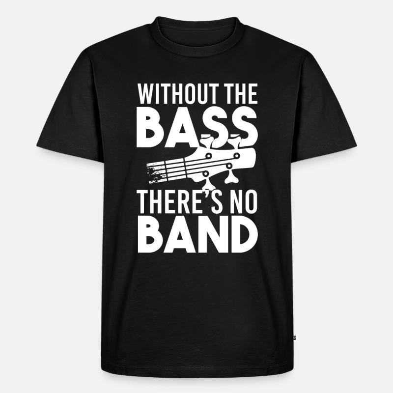 Gitarre - Männer Premium Bio T-Shirt - Schwarz