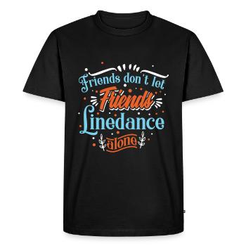 Linedance dance group - Men's Premium Organic T-Shirt - black - Front - Nico (187cm)