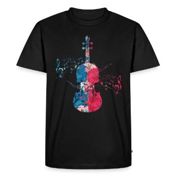 Musique pour violoncelle violoncelle - T-shirt Premium bio Homme - noir - Devant - Nico (187cm)