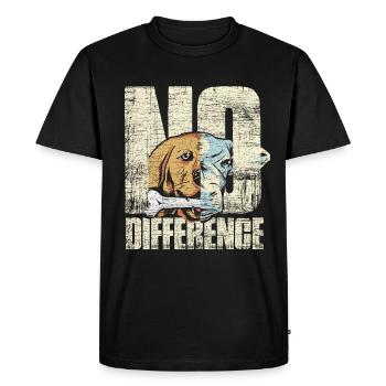 Vegan lifestyle - Men's Premium Organic T-Shirt - black - Front - Nico (187cm)