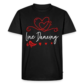 Linedance Dear Cowboy - T-shirt Premium bio Homme - noir - Devant - Nico (187cm)