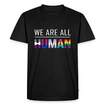 LGBT CSD - Männer Premium Bio T-Shirt - Schwarz - Vorne - Nico (187cm)