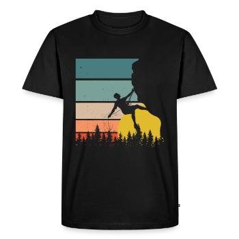 L’escalade cadeau - T-shirt Premium bio Homme - noir - Devant - Nico (187cm)