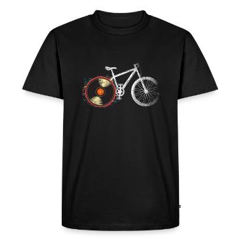 Cycle - Men's Premium Organic T-Shirt - black - Front - Nico (187cm)