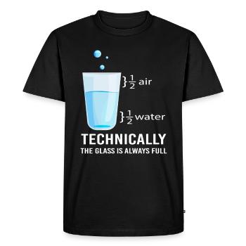 Physics science scientist. - Men's Premium Organic T-Shirt - black - Front - Nico (187cm)