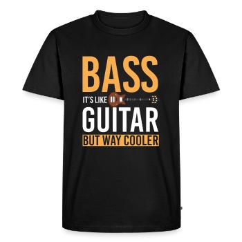 Bass guitar - Men's Premium Organic T-Shirt - black - Front - Nico (187cm)