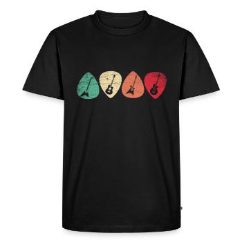 Guitariste guitariste - T-shirt Premium bio Homme - noir - Devant - Nico (187cm)