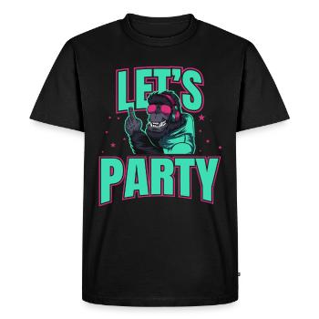 Let’s Party DJ Singe Fête Gorille Idée cadeau - T-shirt Premium bio Homme - noir - Devant - Nico (187cm)