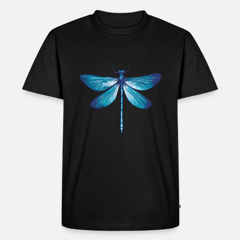Libellules Insectes nature Entomologiste Biologiste - T-shirt Premium bio Homme - noir