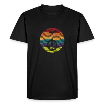 Monocycle monocycle monocycle monocycle monocycle - T-shirt Premium bio Homme - noir - Devant - Nico (187cm)