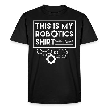 Robot mignon dicton drôle d'ingénieur robotique - T-shirt Premium bio Homme - noir - Devant - Nico (187cm)