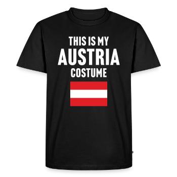 C’est mon costume d’Autriche - T-shirt Premium bio Homme - noir - Devant - Nico (187cm)