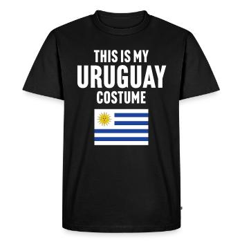 Ce costume de mon Uruguay - T-shirt Premium bio Homme - noir - Devant - Nico (187cm)