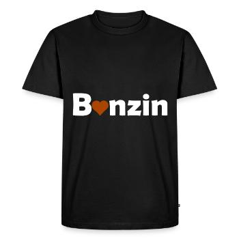 Petrol and cars - Men's Premium Organic T-Shirt - black - Front - Nico (187cm)