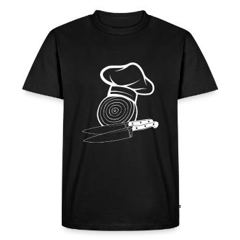 Onion Onion's boss - Men's Premium Organic T-Shirt - black - Front - Nico (187cm)