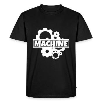 Machine - Men's Premium Organic T-Shirt - black - Front - Nico (187cm)