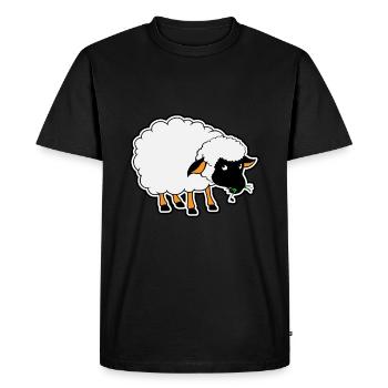 Black Sheep - Sheep - Sheep - Men's Premium Organic T-Shirt - black - Front - Nico (187cm)