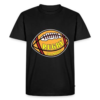 Rugby Campion - Rugby - T-shirt Premium bio Homme - noir - Devant - Nico (187cm)