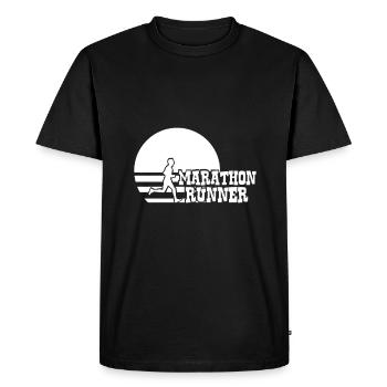 Marathon runner - Marathon Runner - Men's Premium Organic T-Shirt - black - Front - Nico (187cm)