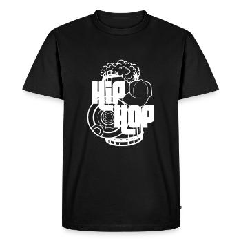 Hip Hop - Männer Premium Bio T-Shirt - Schwarz - Vorne - Nico (187cm)