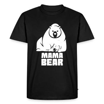Mama Bear - Men's Premium Organic T-Shirt - black - Front - Nico (187cm)
