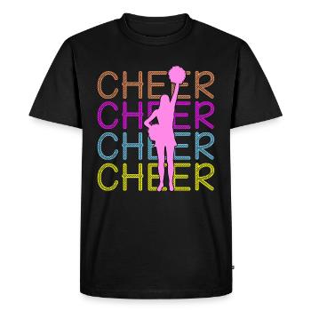 Cheerleading - Cheer Cheer Cheer - T-shirt Premium bio Homme - noir - Devant - Nico (187cm)