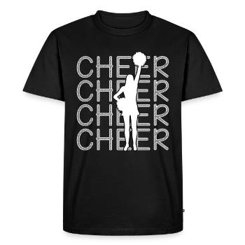 Cheerleading - Cheer Cheer Cheer - T-shirt Premium bio Homme - noir - Devant - Nico (187cm)