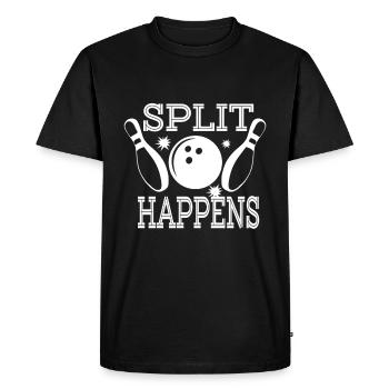 Split se produit - T-shirt Premium bio Homme - noir - Devant - Nico (187cm)