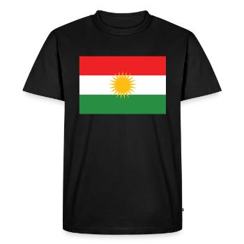 Kurdistan Kurdistan Kurdisch Drapeau Kurde - T-shirt Premium bio Homme - noir - Devant - Nico (187cm)
